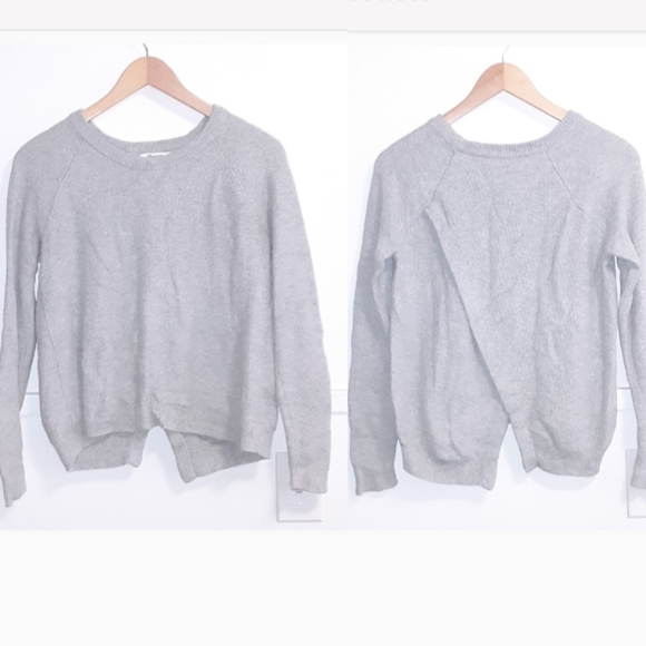 Madewell Sweaters - Madewell | Grey Tulip Back Sweater